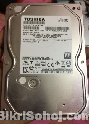 Toshiba 1TB Hard Disk